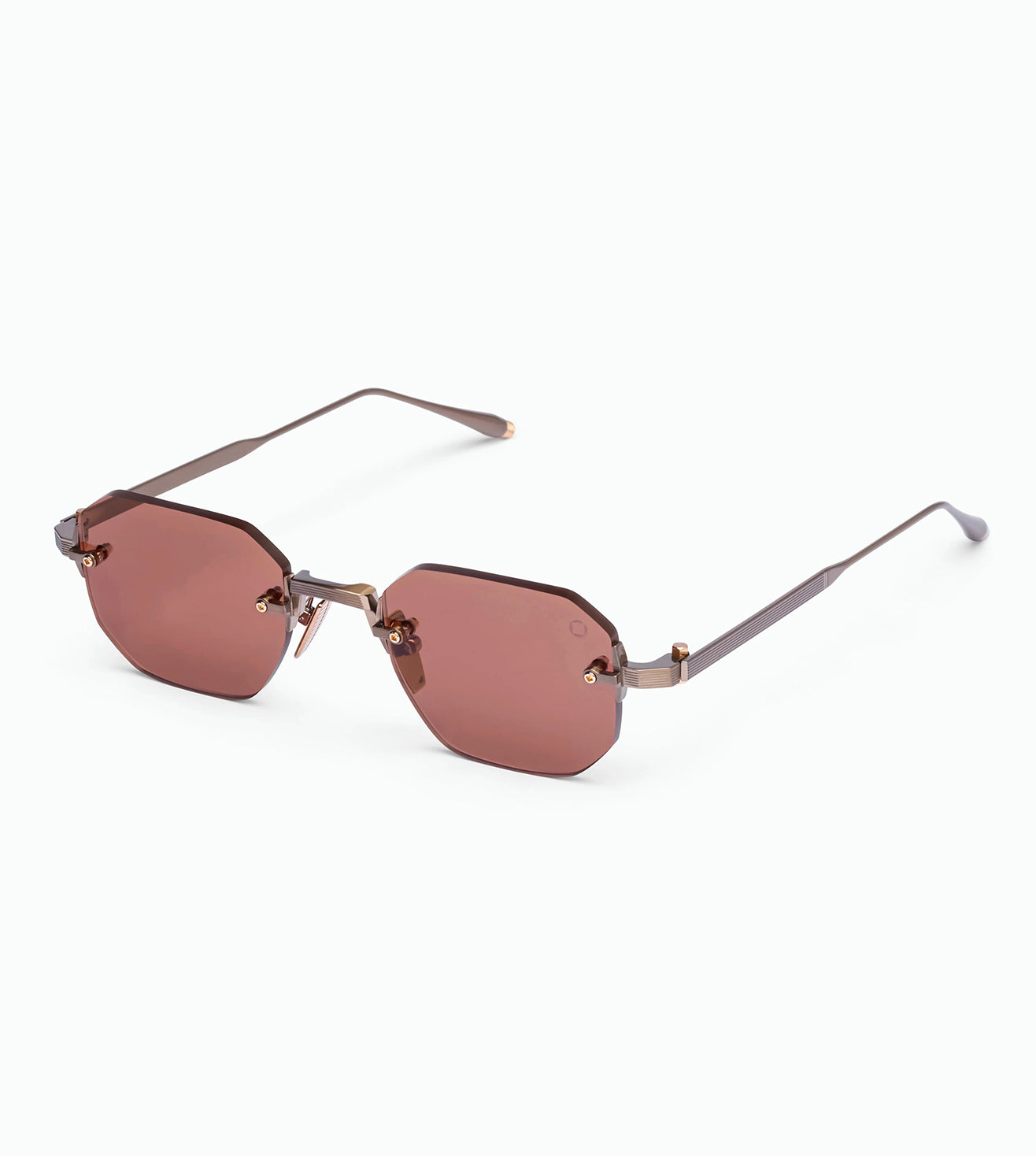Akoni Unisex Brandy Geometric Sunglasses