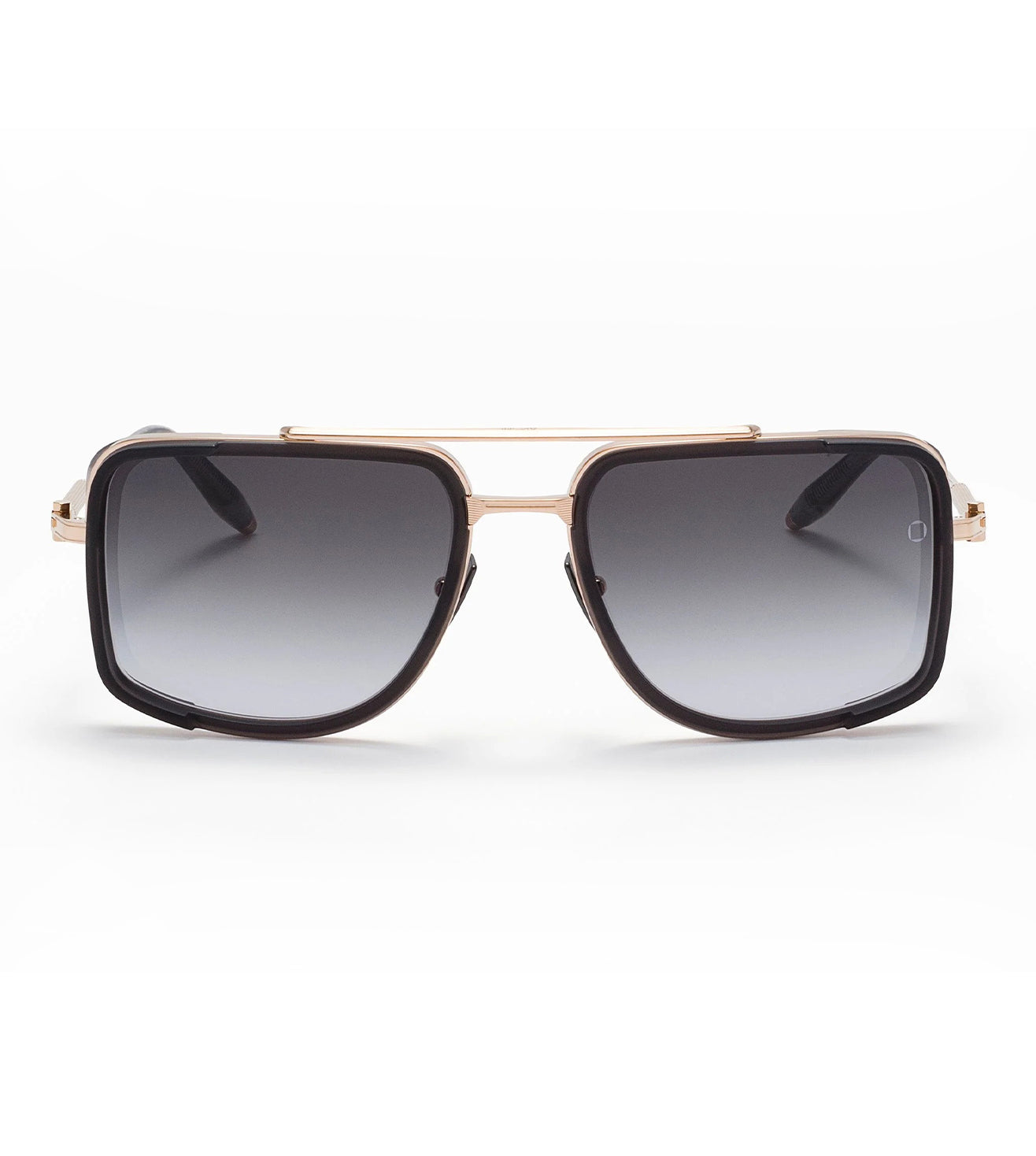 Akoni Men Dark Grey Gradient Rectangular Sunglasses