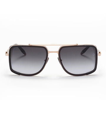 Akoni Men Dark Grey Gradient Rectangular Sunglasses