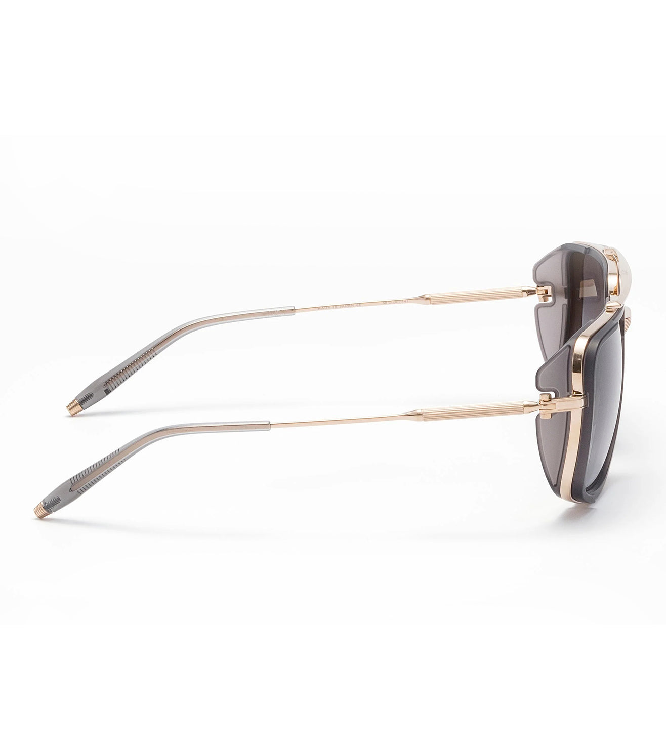 Akoni Men Dark Grey Gradient Rectangular Sunglasses