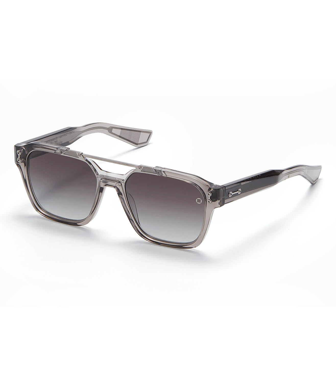 Akoni Men Dark Grey Gradient Navigator Sunglasses
