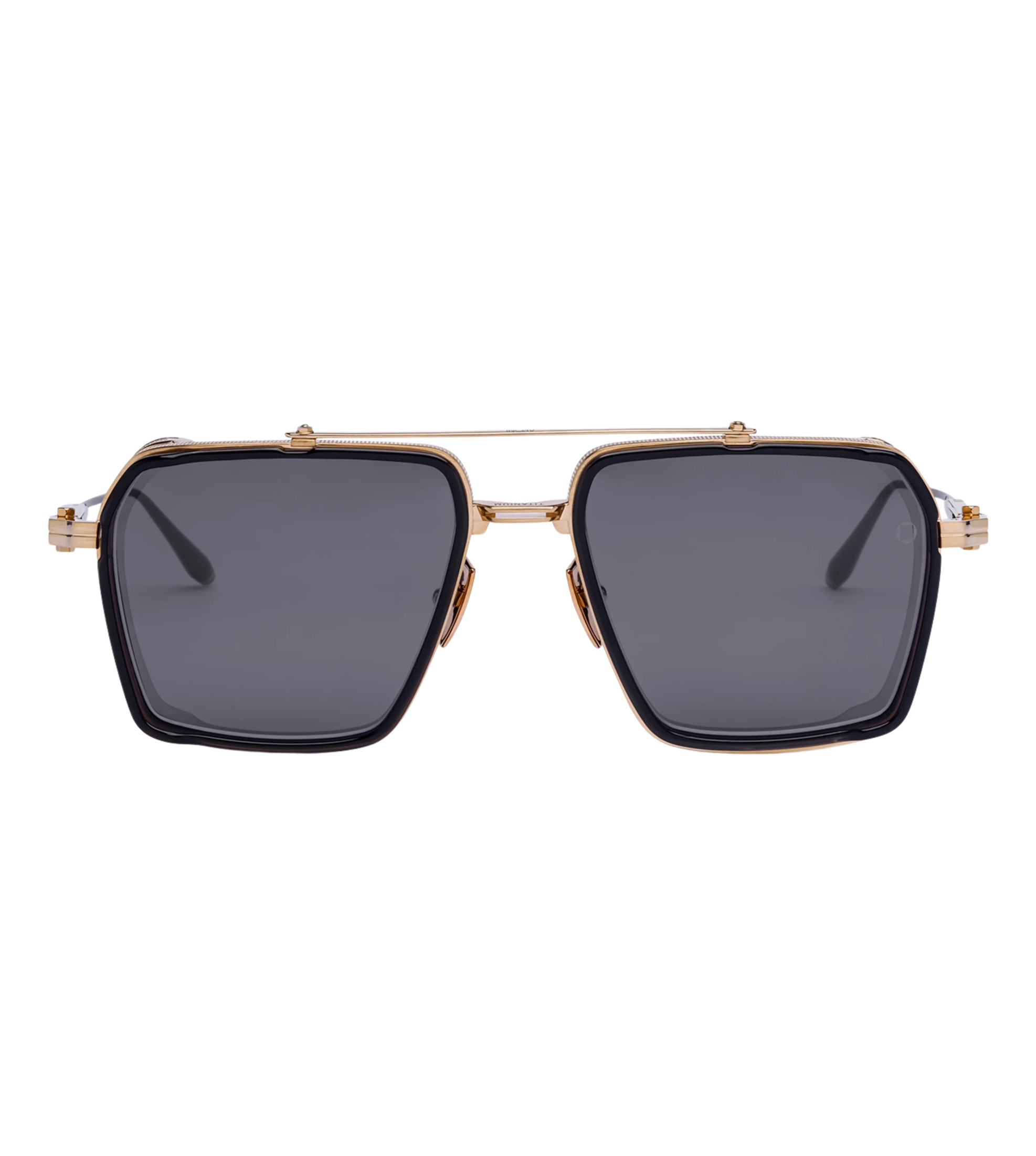 Akoni Unisex Dark Grey Navigator Sunglasses