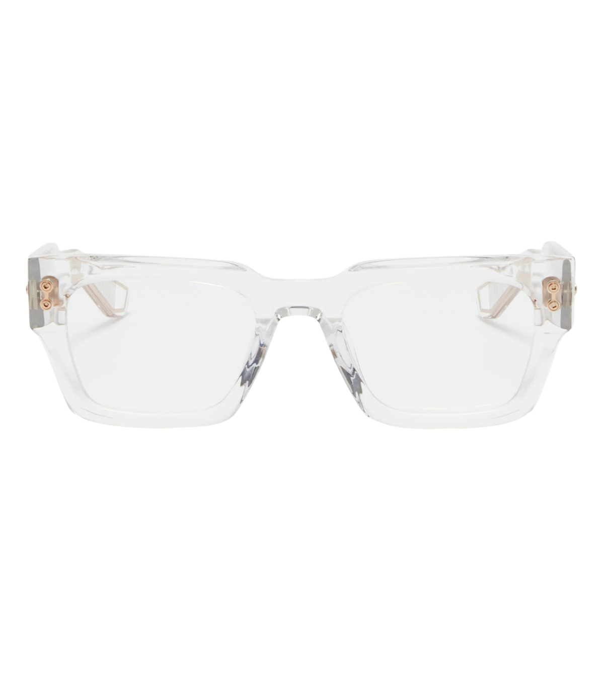 Akoni Unisex Crystal Clear Square Optical Frame-zoom-1