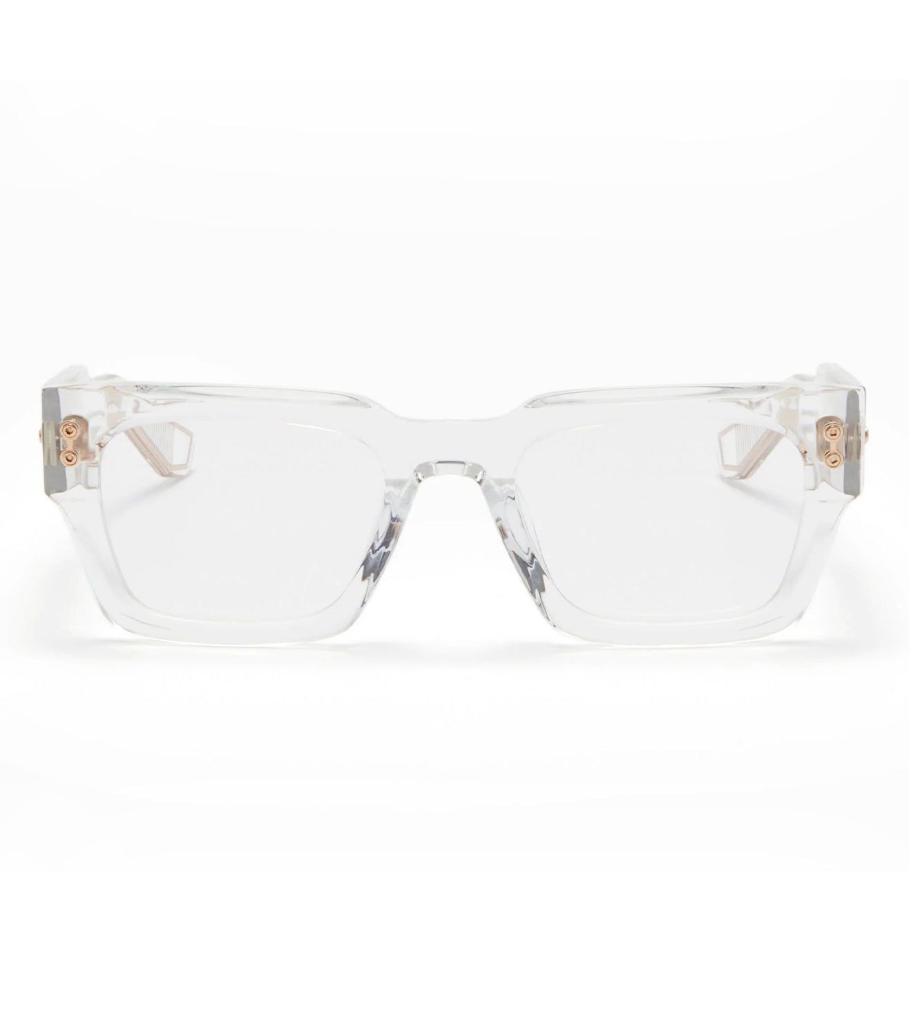 Akoni Unisex Crystal Clear Square Optical Frame