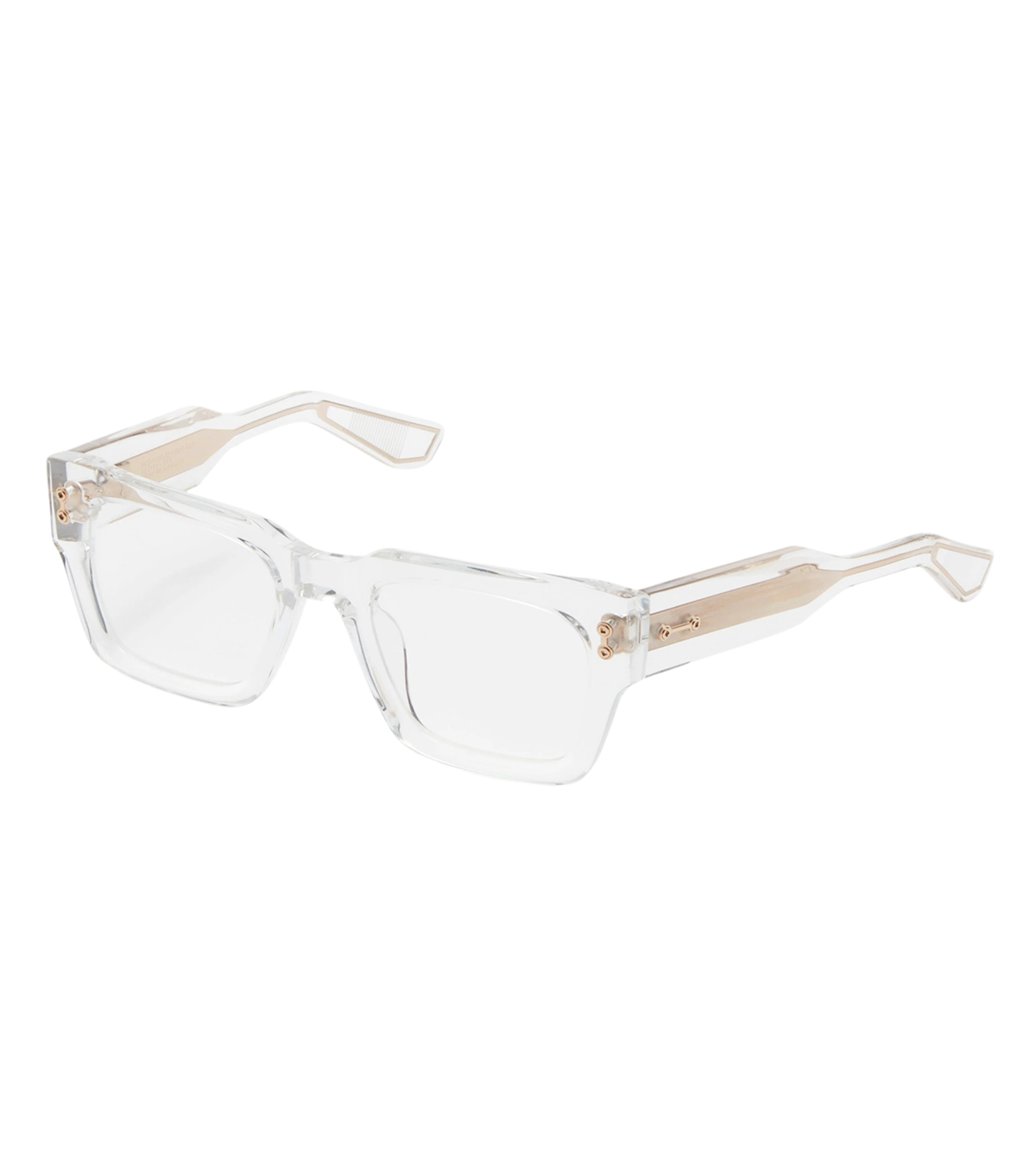 Akoni Unisex Crystal Clear Square Optical Frame-zoom-2