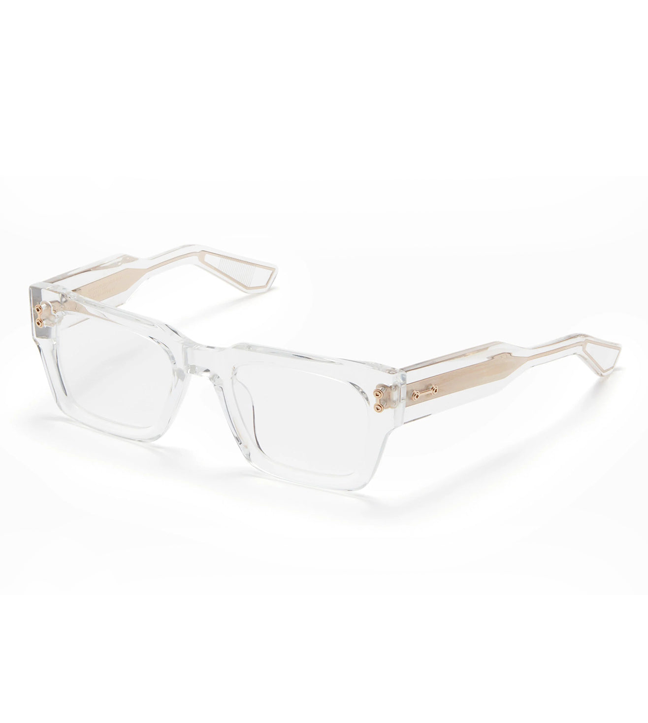 Akoni Unisex Crystal Clear Square Optical Frame
