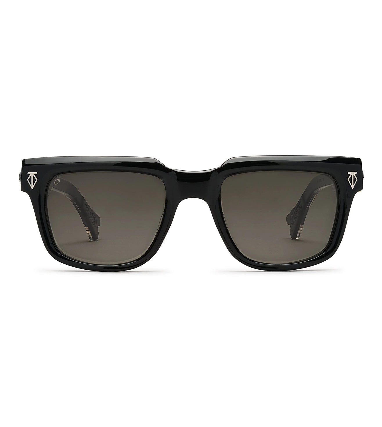 T Henri Unisex Black Square Sunglasses