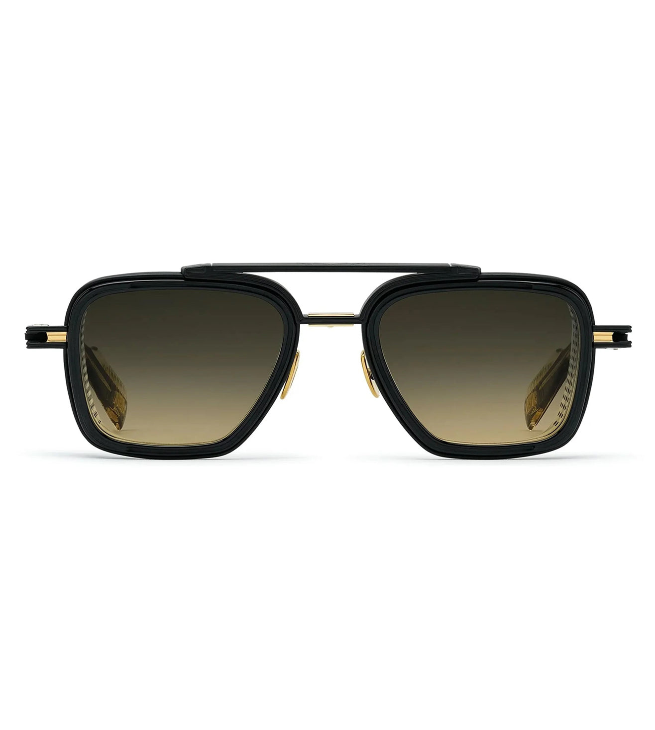 T Henri Unisex Gradient Brown Navigator Sunglasses