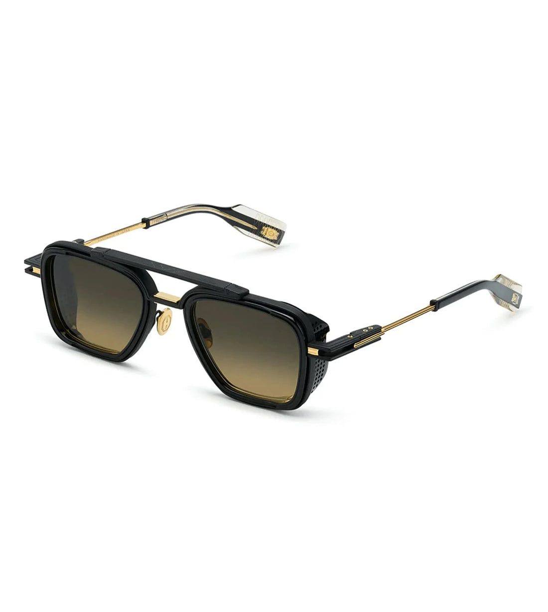 T Henri Unisex Gradient Brown Navigator Sunglasses