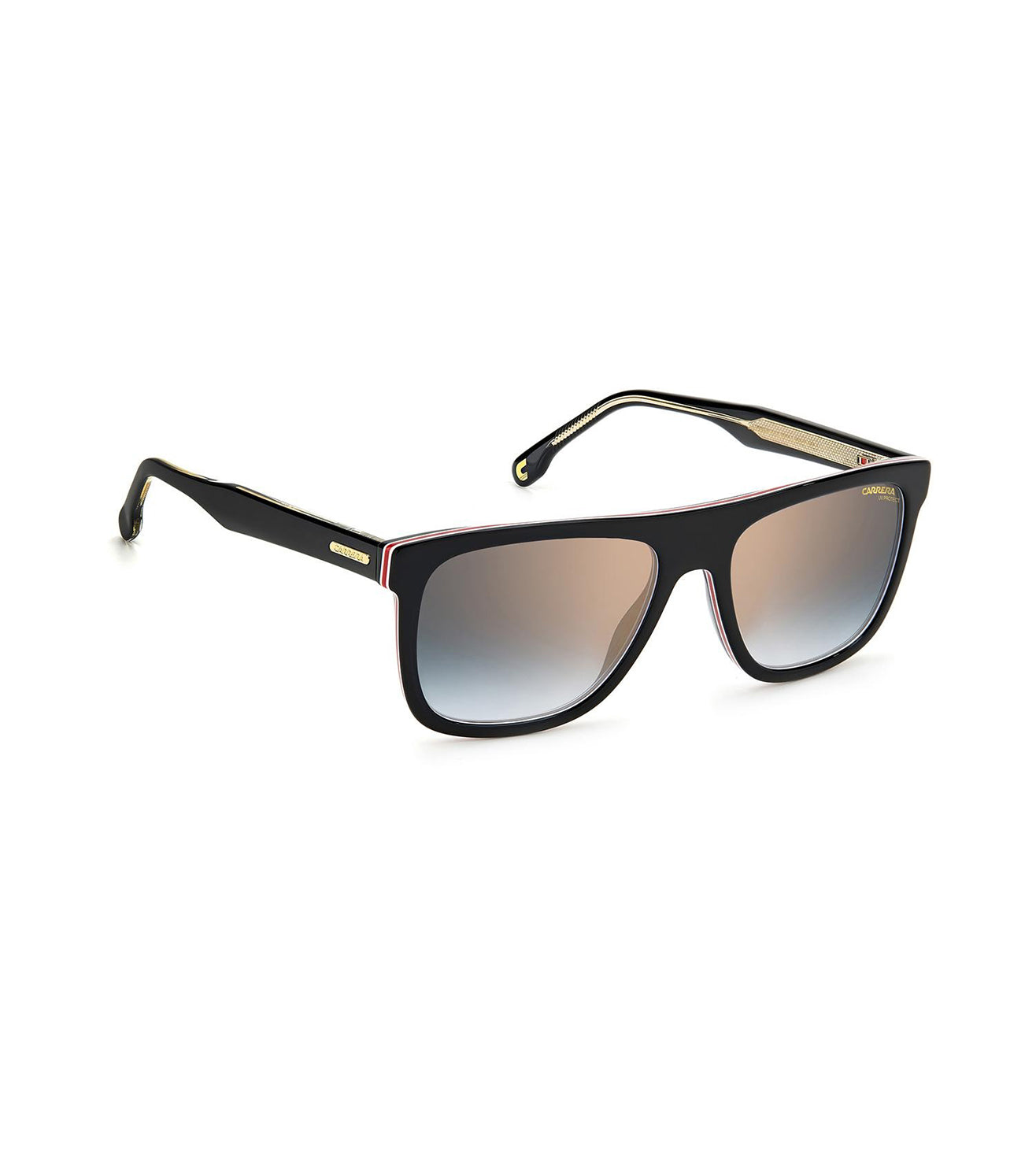 Carrera Men's Blue Mirror Gold Gradient Aviator Sunglasses-zoom-3