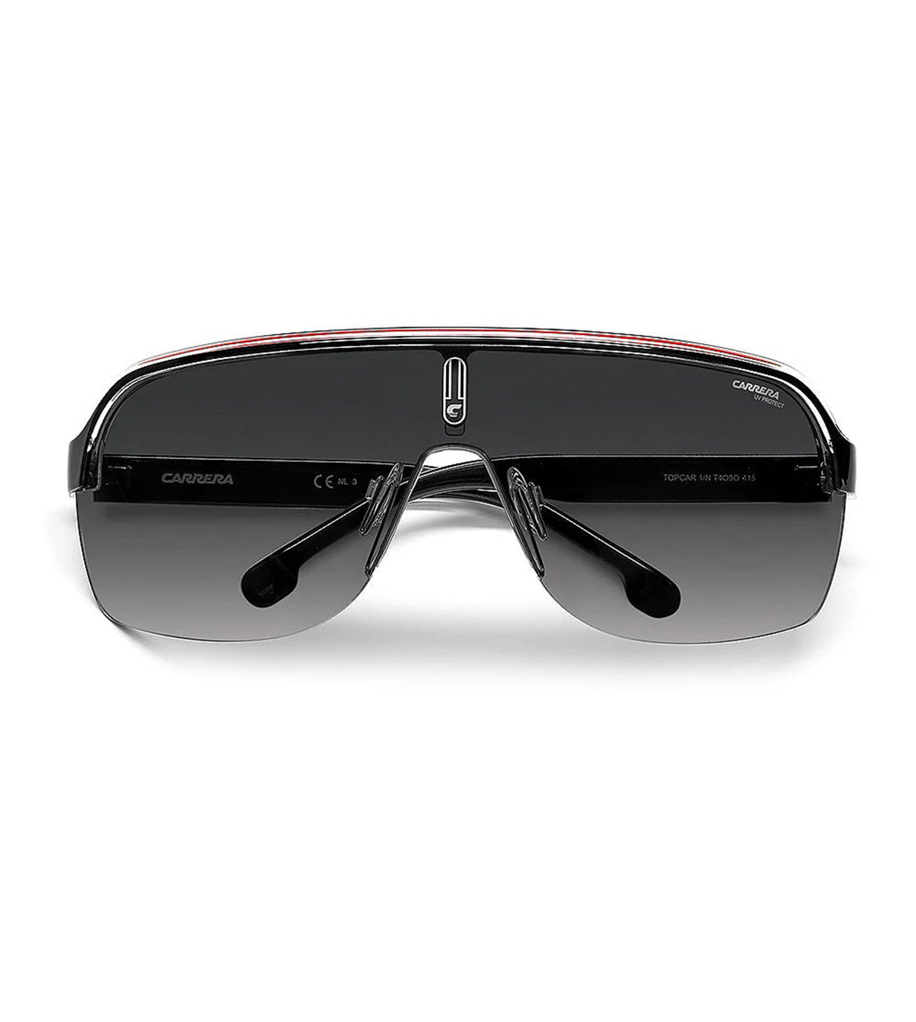 Carrera Top Car Men's Dark Grey Gradient Wraparound Sunglass-zoom-1