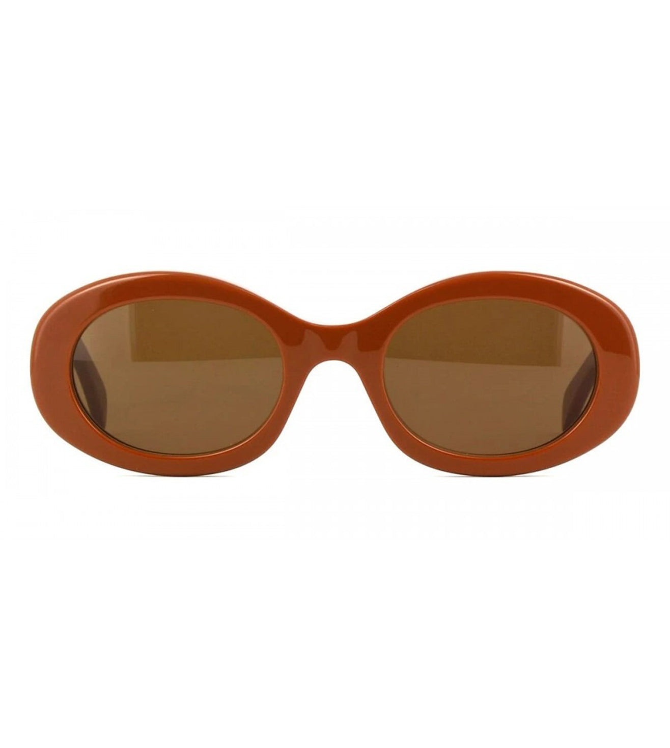 Celine Women's Brown Oval Sunglasses