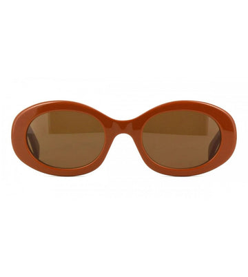 Celine Women's Brown Oval Sunglasses