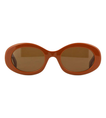 Celine Women's Brown Oval Sunglasses