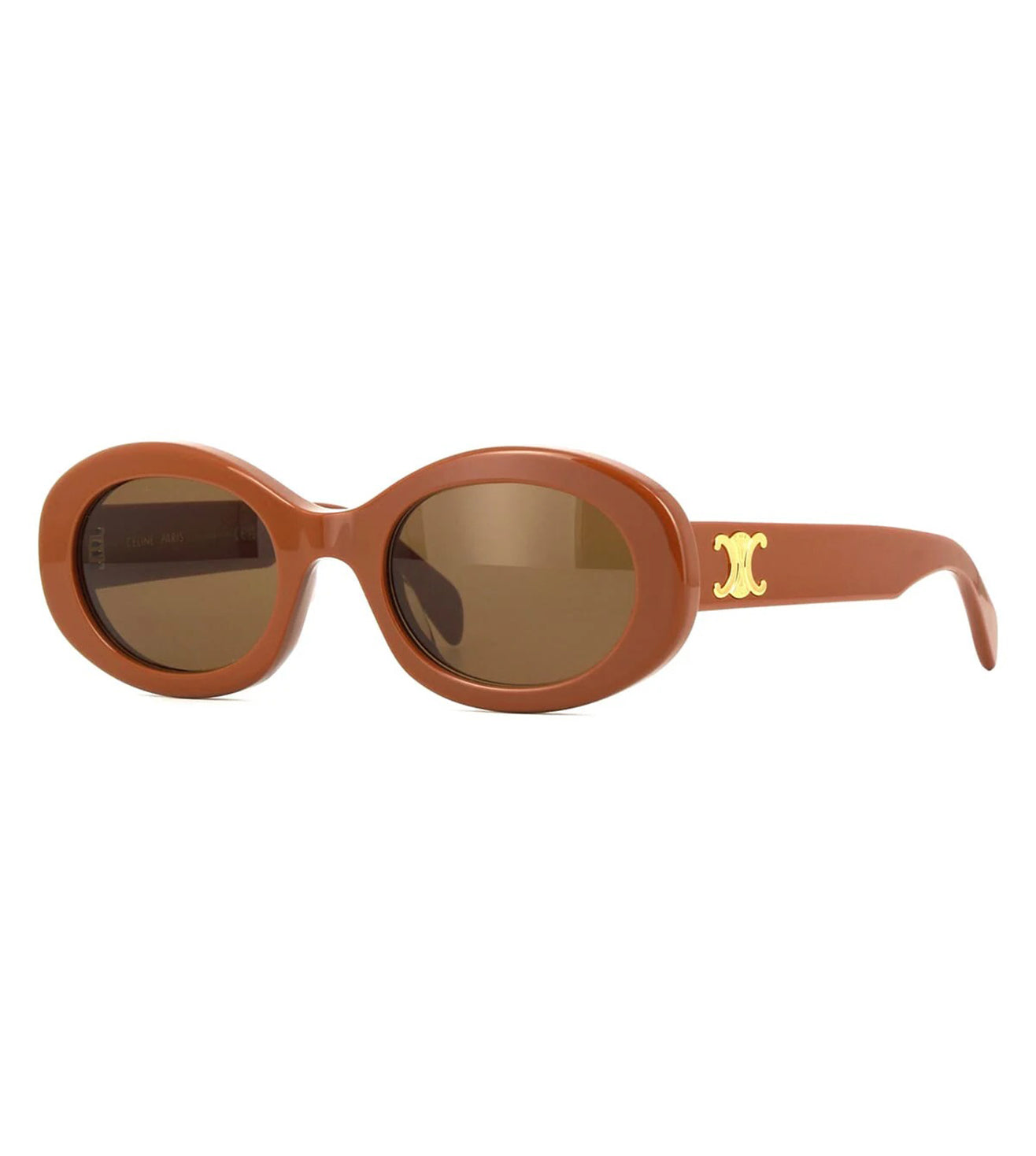 Celine Women's Brown Oval Sunglasses