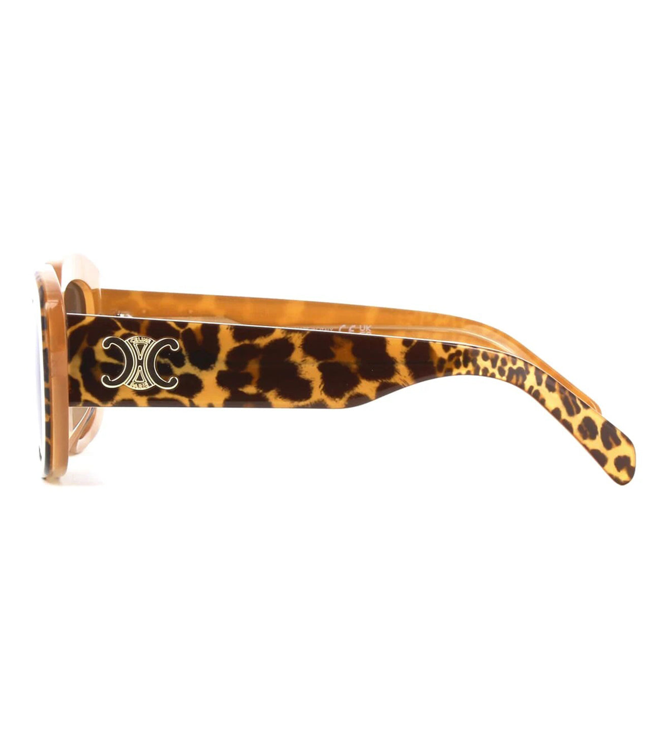 Celine Women's Shiny Leopard Print Cat-Eye Optical Frame-zoom-3