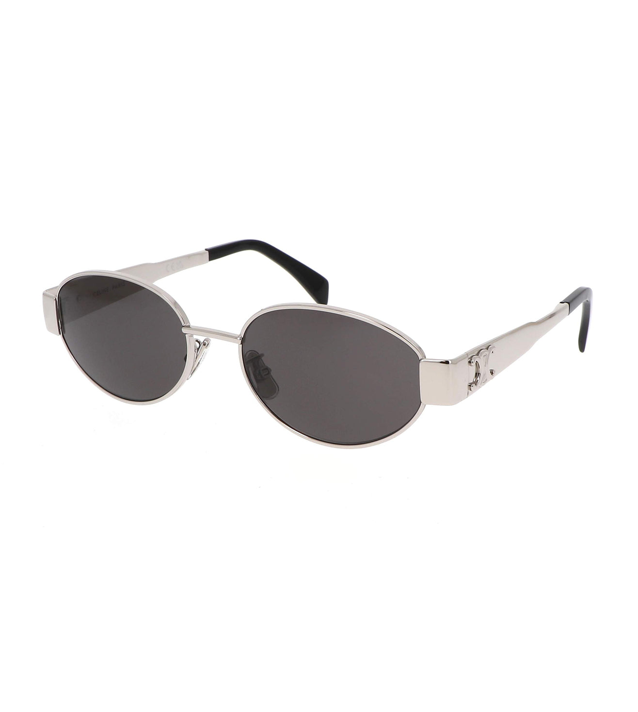 Celine Women's Grey Oval Sunglasses-zoom-2