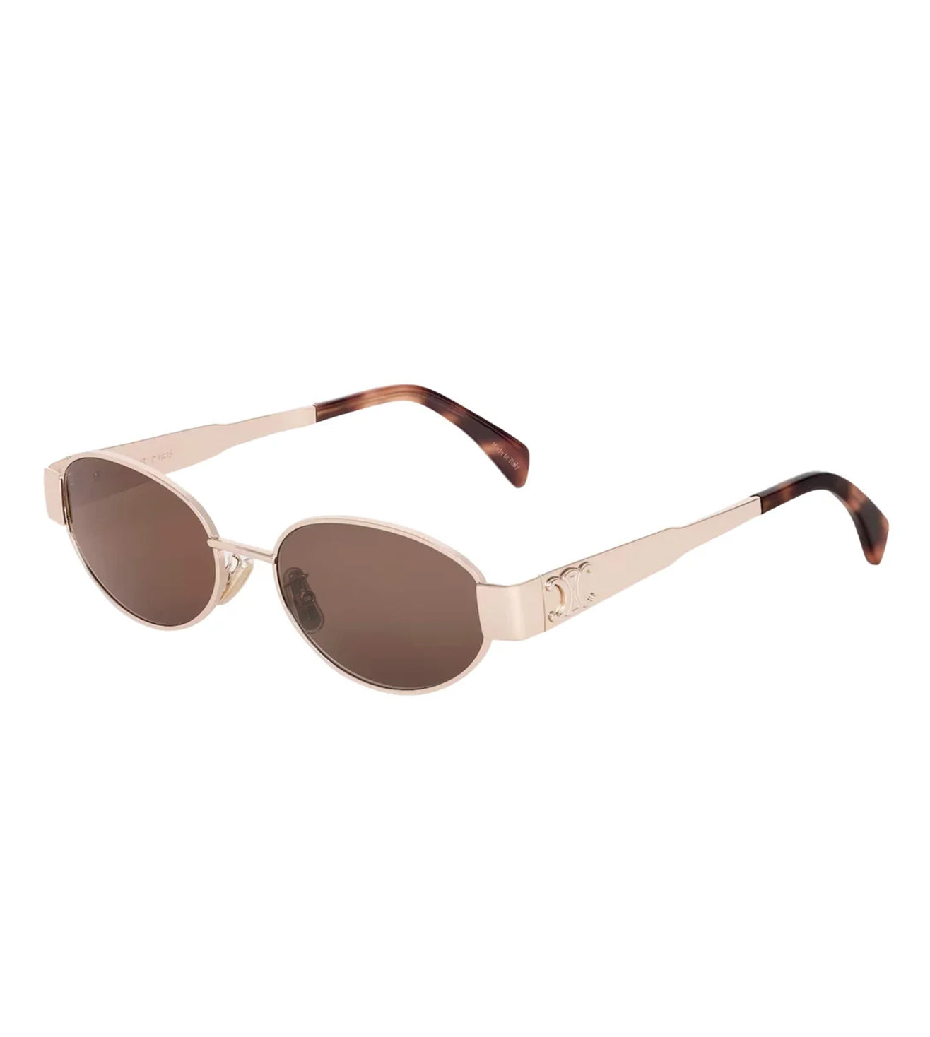 Celine Women's Brown Oval Sunglasses