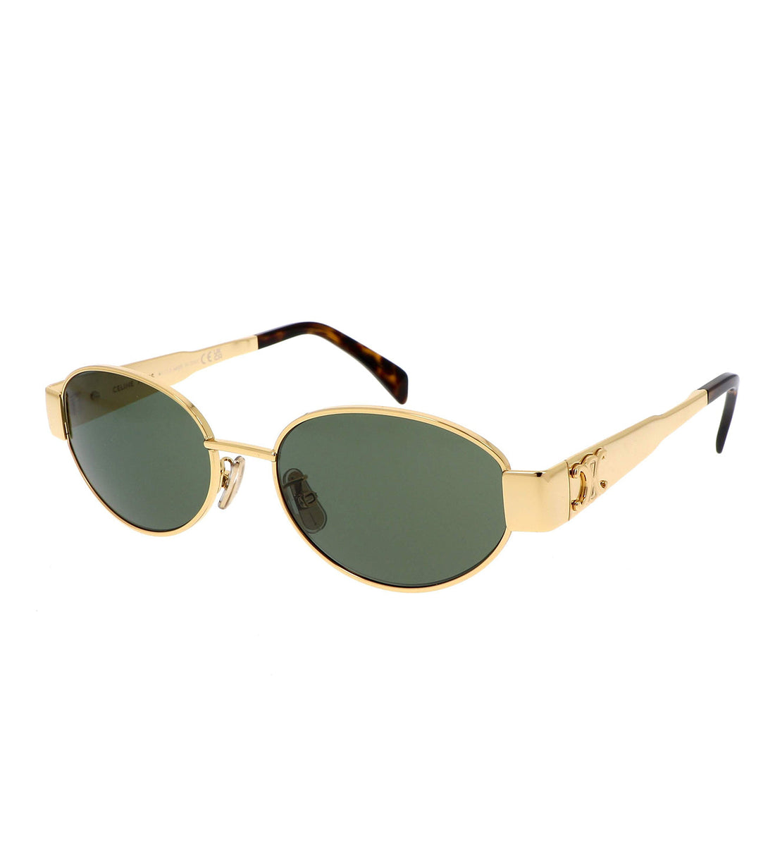 Celine Women's Green Oval Sunglasses