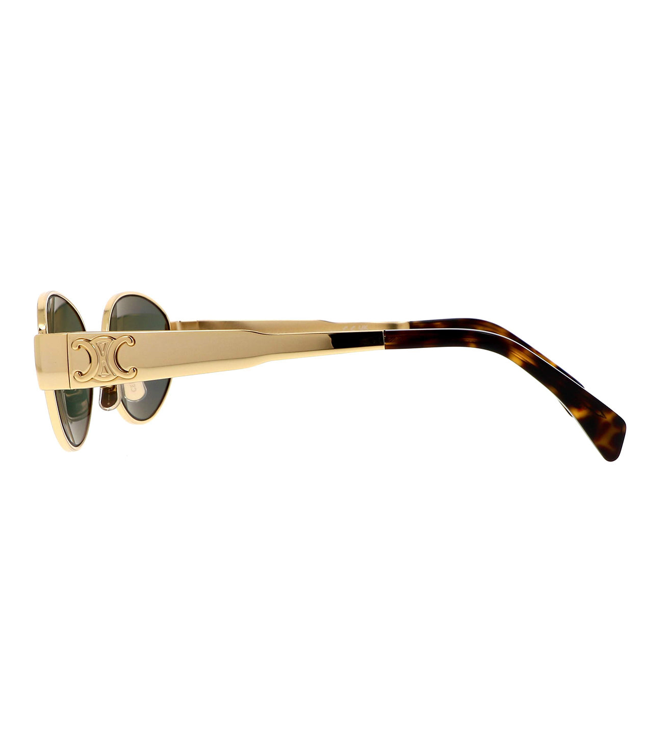 Celine Women's Green Oval Sunglasses