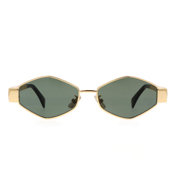Celine Women's Green Square Sunglasses