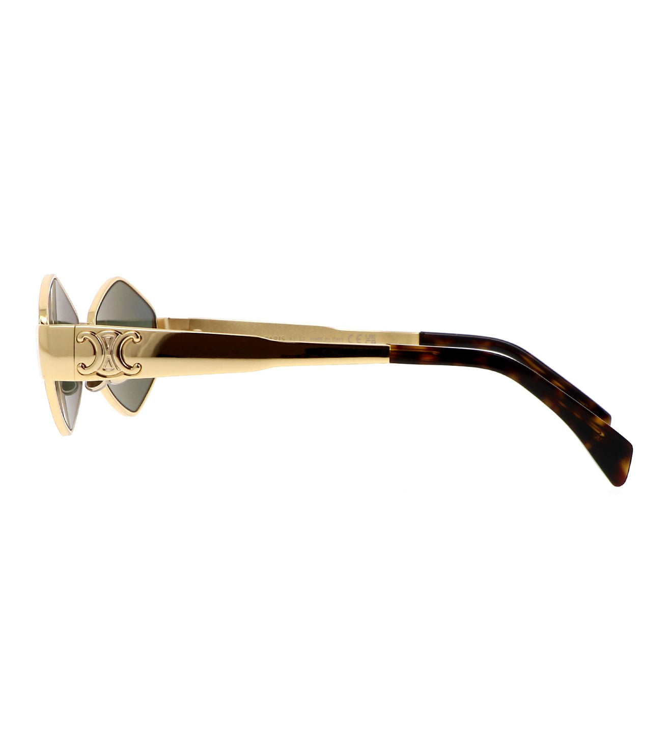 Celine Women's Green Square Sunglasses