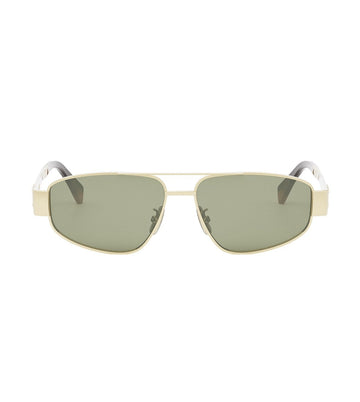 Celine Men's Green Aviator Sunglasses
