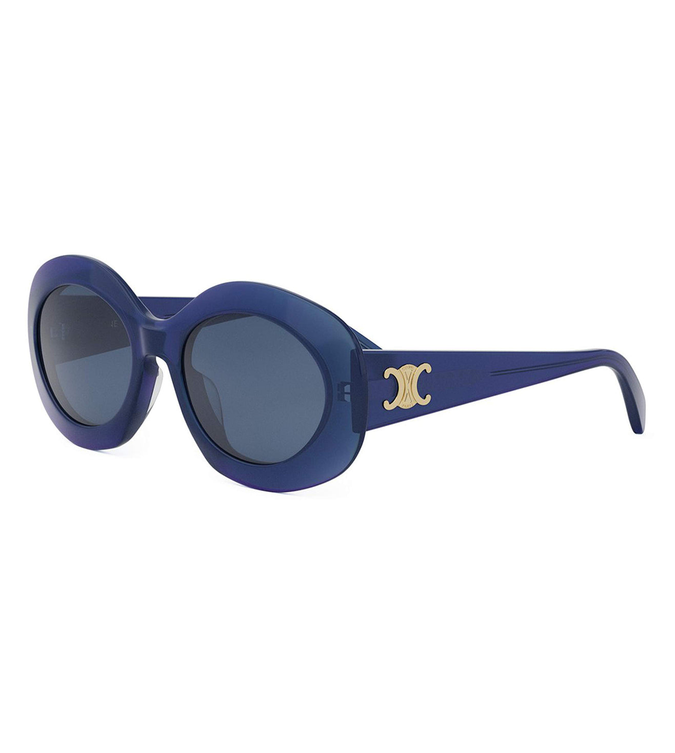 Celine Women's Blue Oval Sunglasses