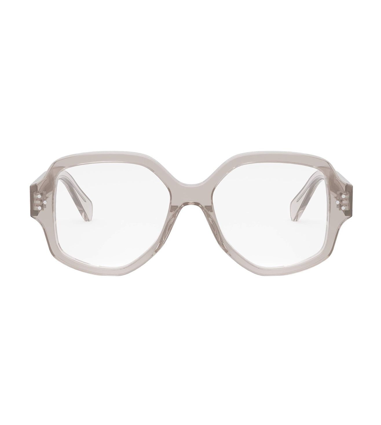 Celine Women's Milky Pink Geometric Optical Frame-zoom-1