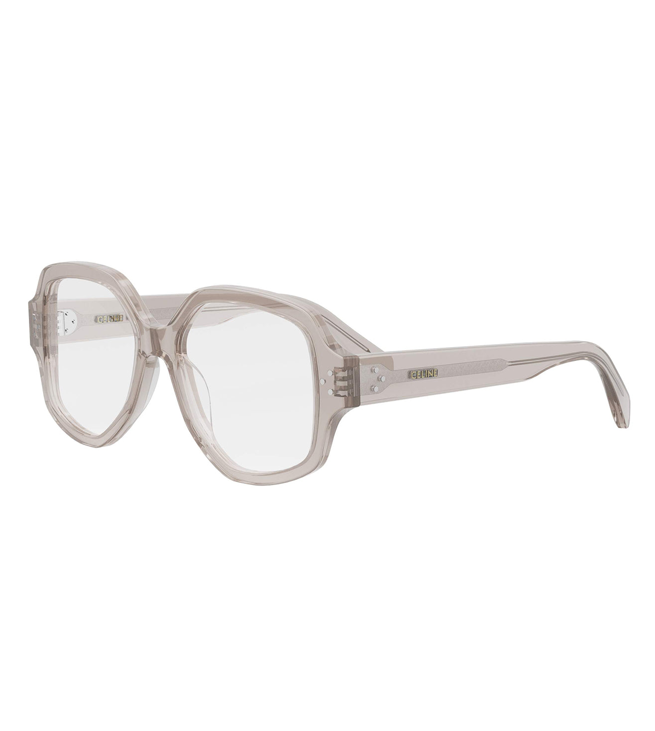 Celine Women's Milky Pink Geometric Optical Frame-zoom-2
