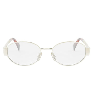 Celine Women's Gold Oval Sunglasses