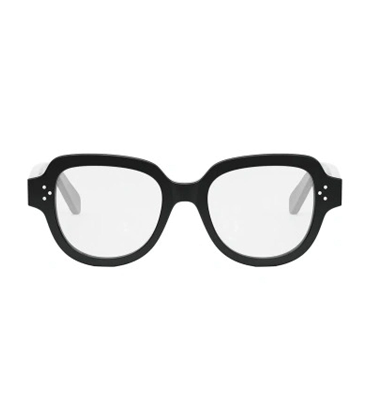 Celine Women's Shiny Black Oval Sunglasses