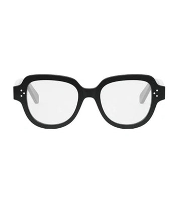 Celine Women's Shiny Black Oval Sunglasses