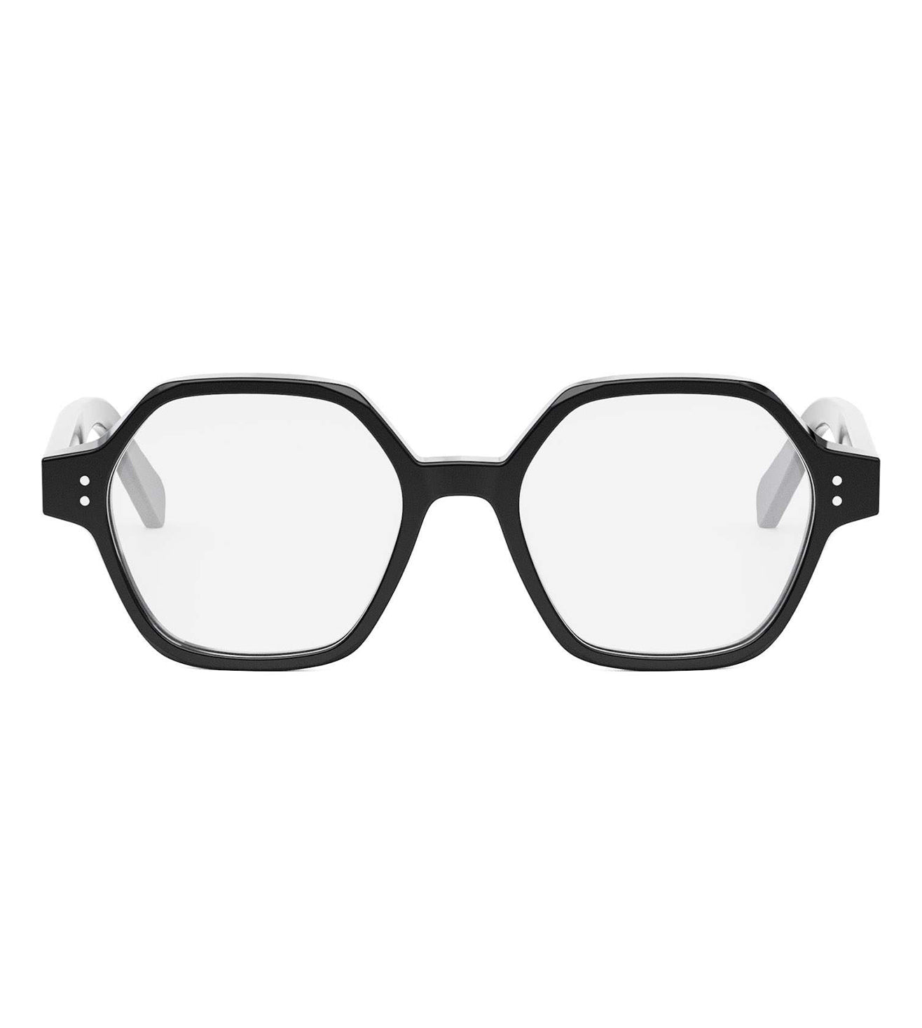 Celine Women's Black Geometric Optical Frame