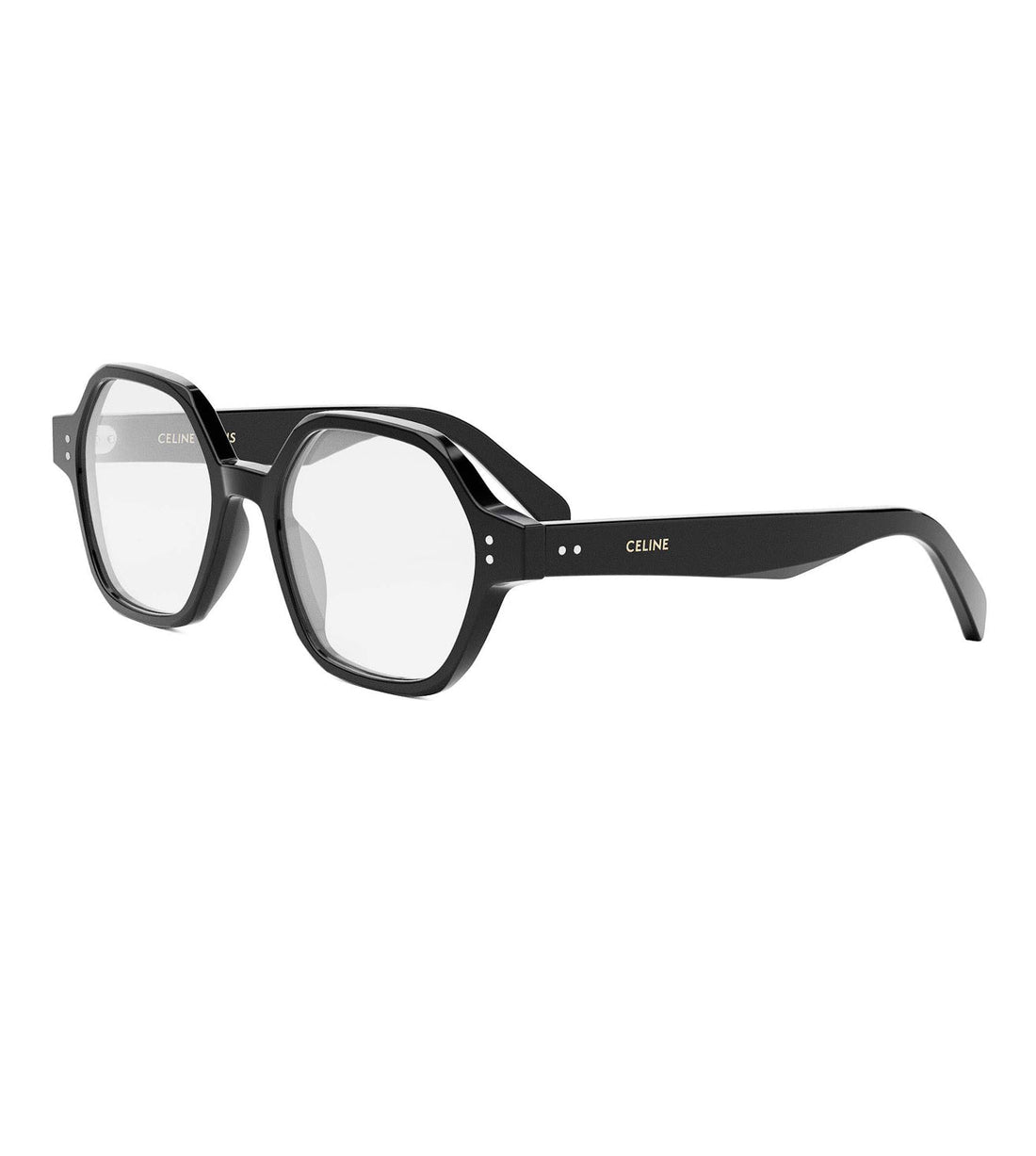 Celine Women's Black Geometric Optical Frame