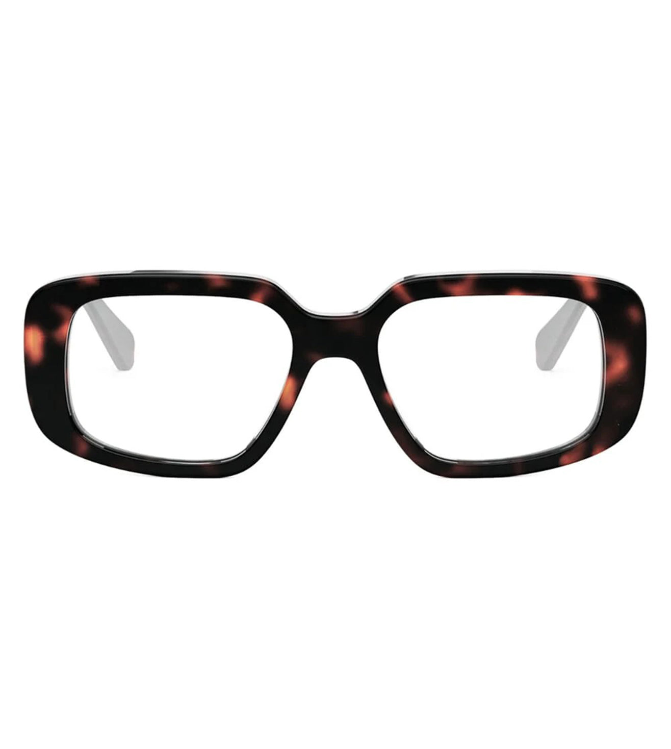 Celine Women's Shiny Dark Havana Square Optical Frame-zoom-1