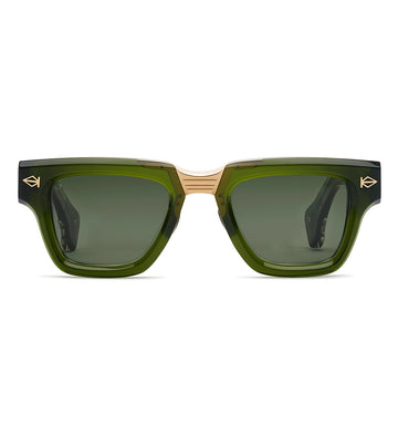 T Henri Unisex Green Square Sunglasses