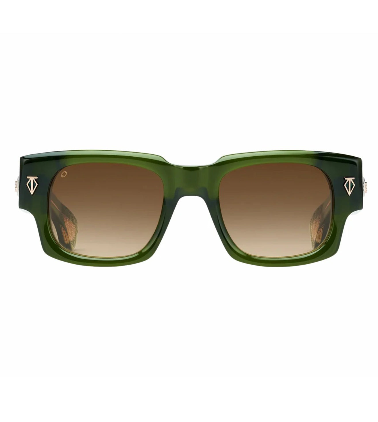T Henri Unisex Brown Gradient Square Sunglasses
