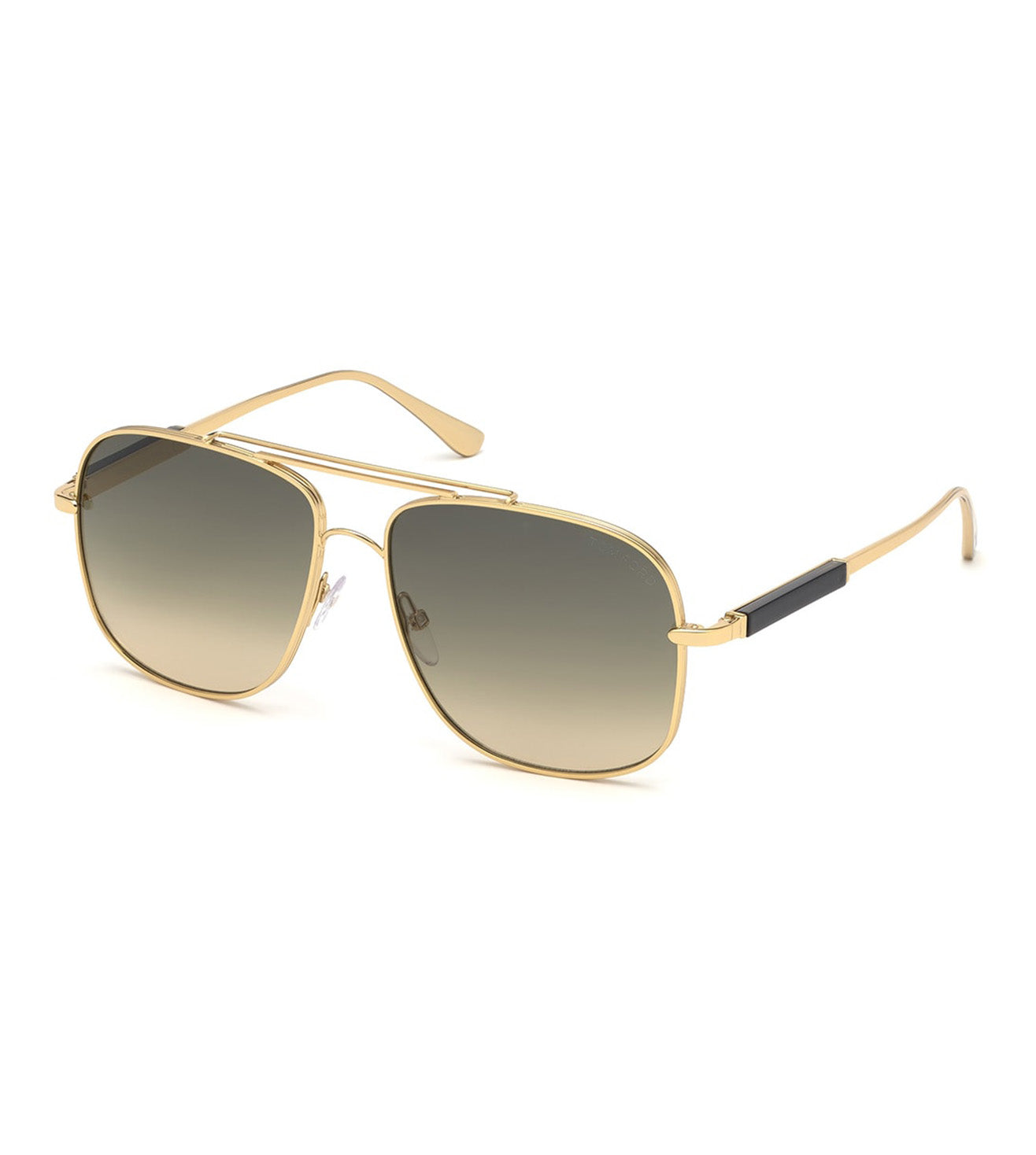Tom Ford Men's Brown Mirror Pilot Sunglasses-zoom-2