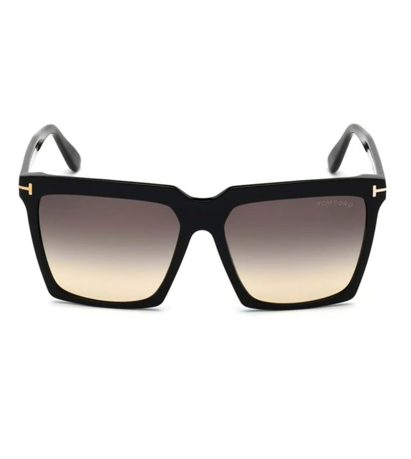 Tom Ford Women's Grey & Brown Gradient Square Sunglasses-zoom-1
