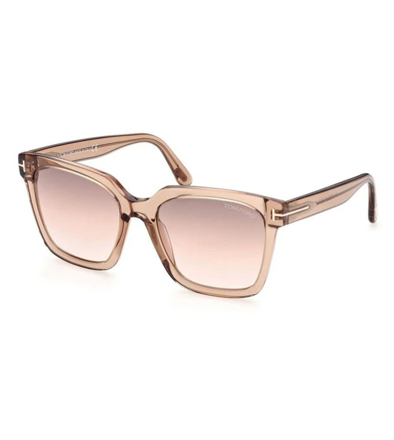 Tom Ford Women's Gradient Brown Square Sunglasses-zoom-2
