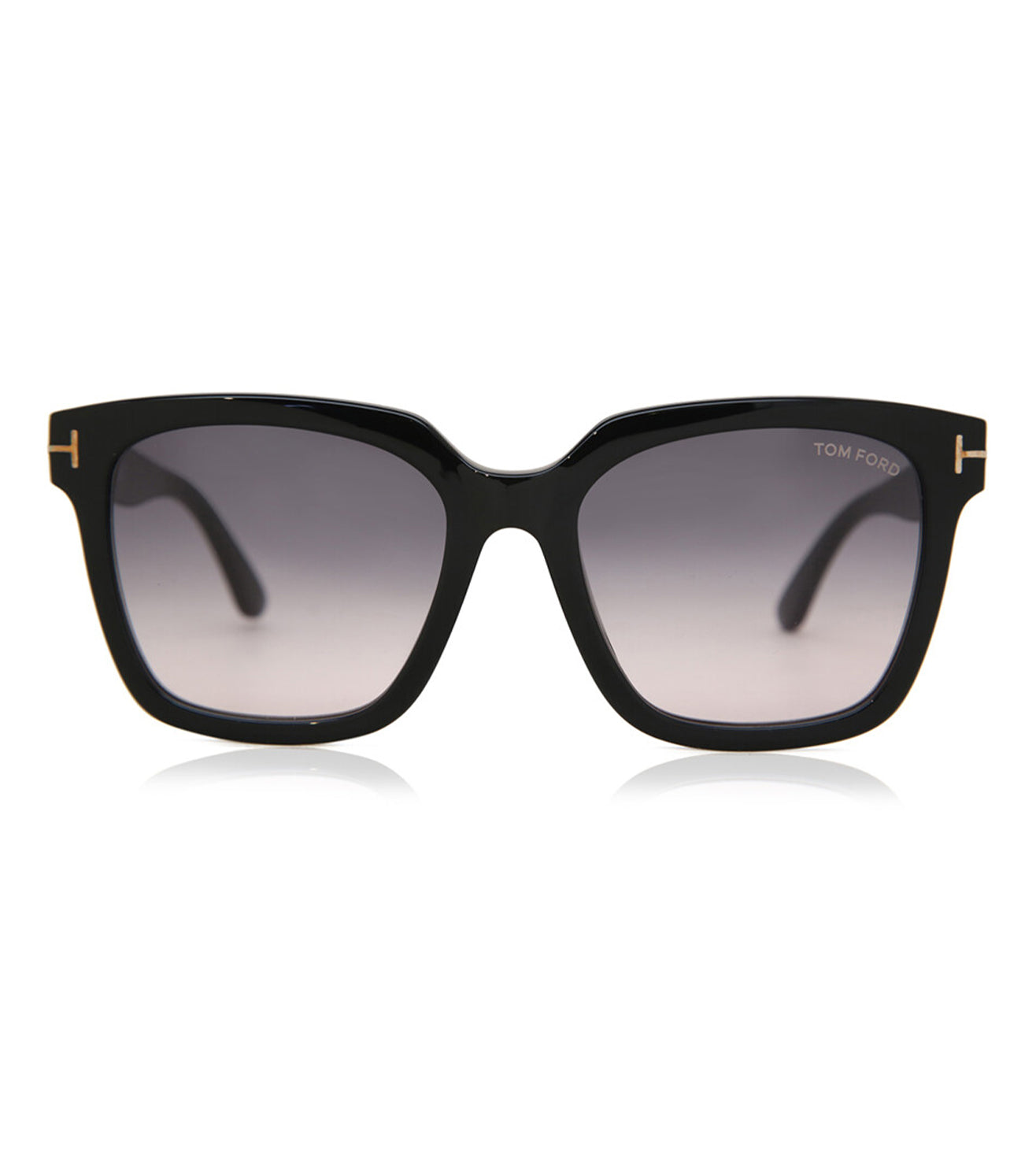 Tom Ford Women's Smoke Dark Grey Gradient Square Sunglasses-zoom-1