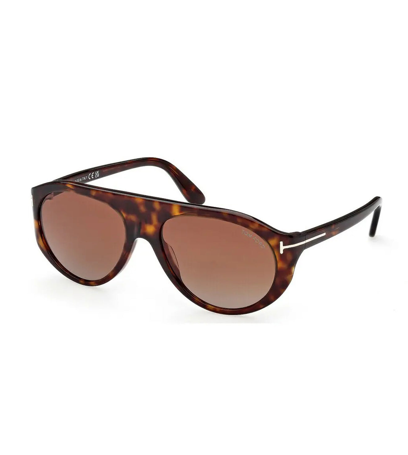 Tom Ford Men's Brown Polarised Aviator Sunglasses-zoom-2