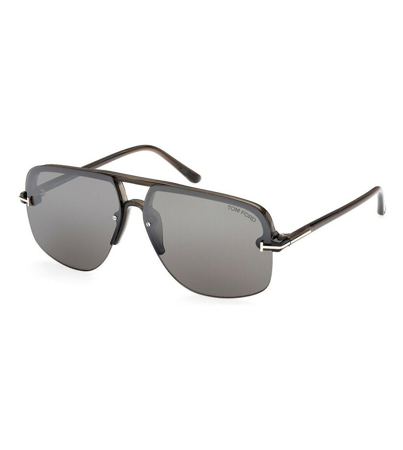 Tom Ford Men's Grey Navigator Sunglasses-zoom-2