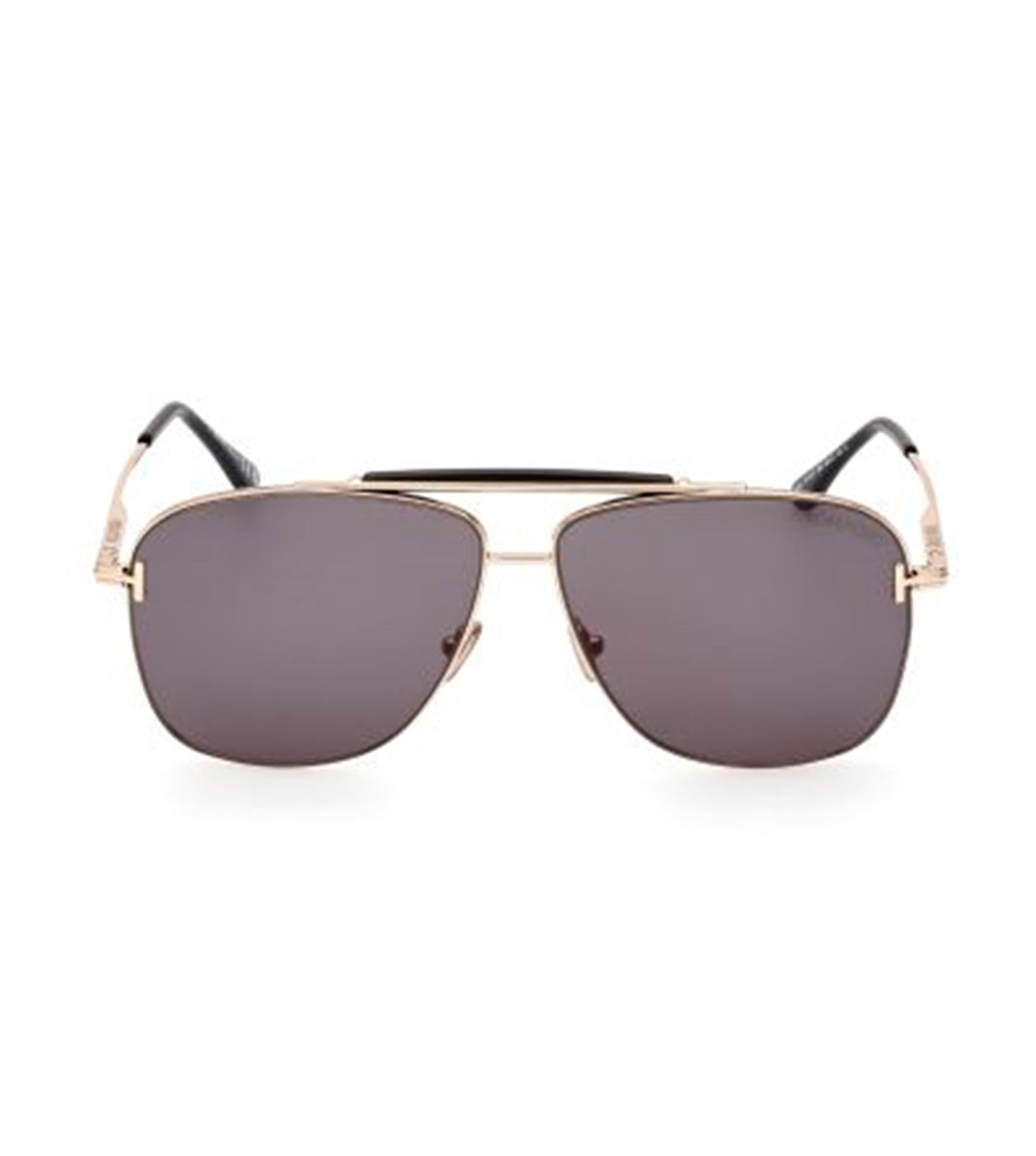 Tom Ford Men's Smoke Dark Grey Pilot Sunglasses-zoom-1