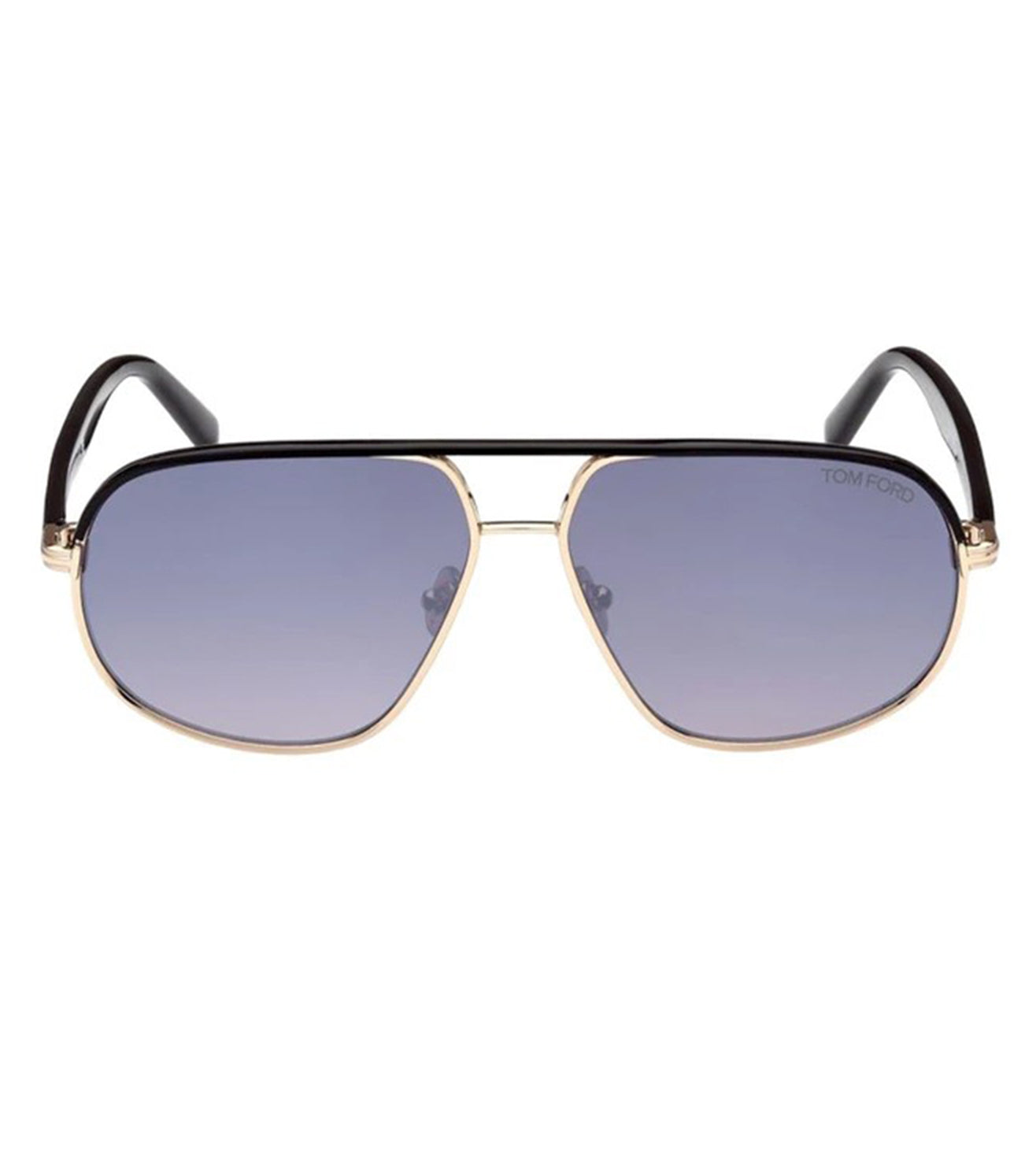 Tom Ford Unisex Grey Gradient Mirror Navigator Sunglasses-zoom-1