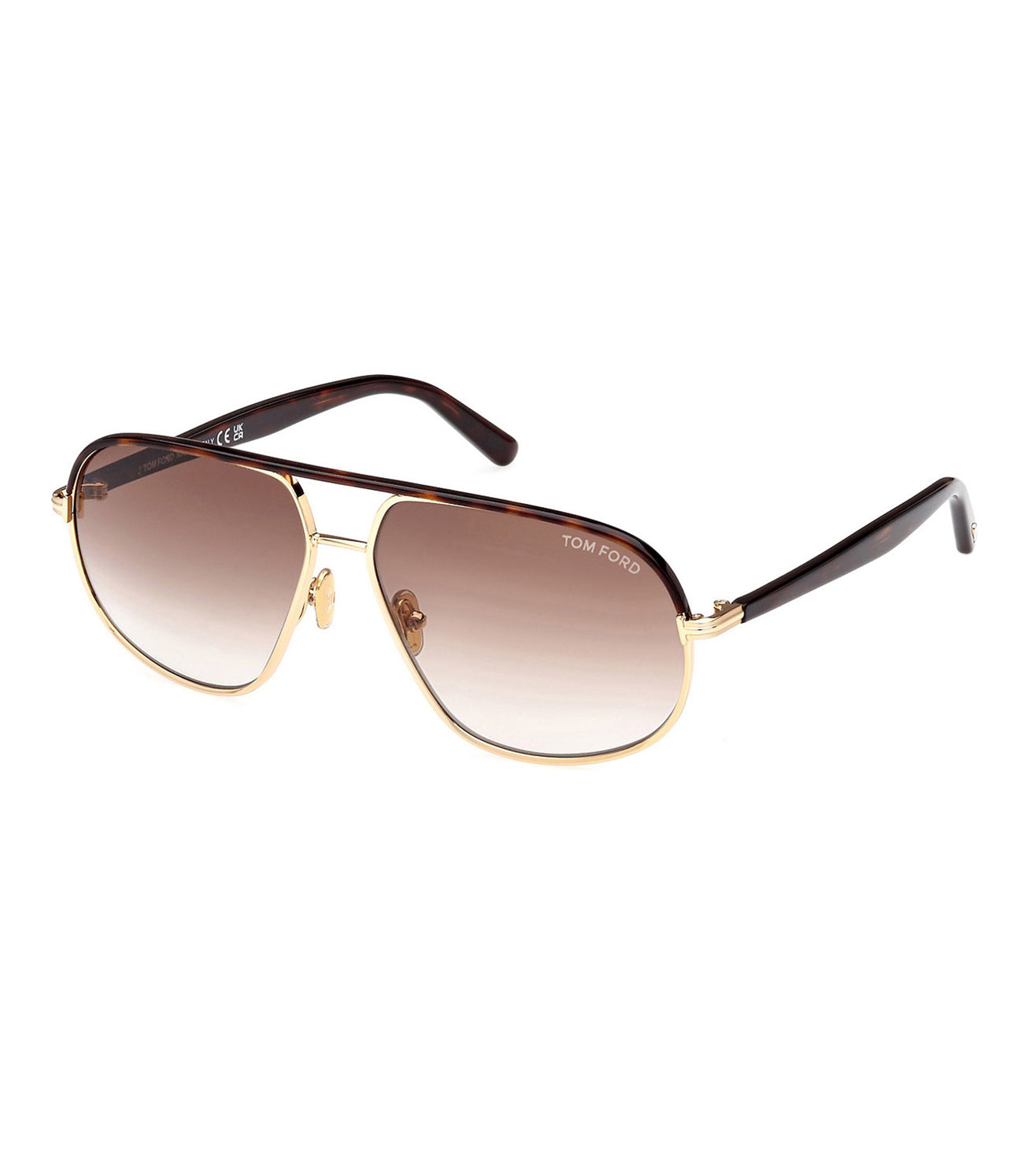 Tom Ford Unisex Brown Gradient Navigator Sunglasses-zoom-2