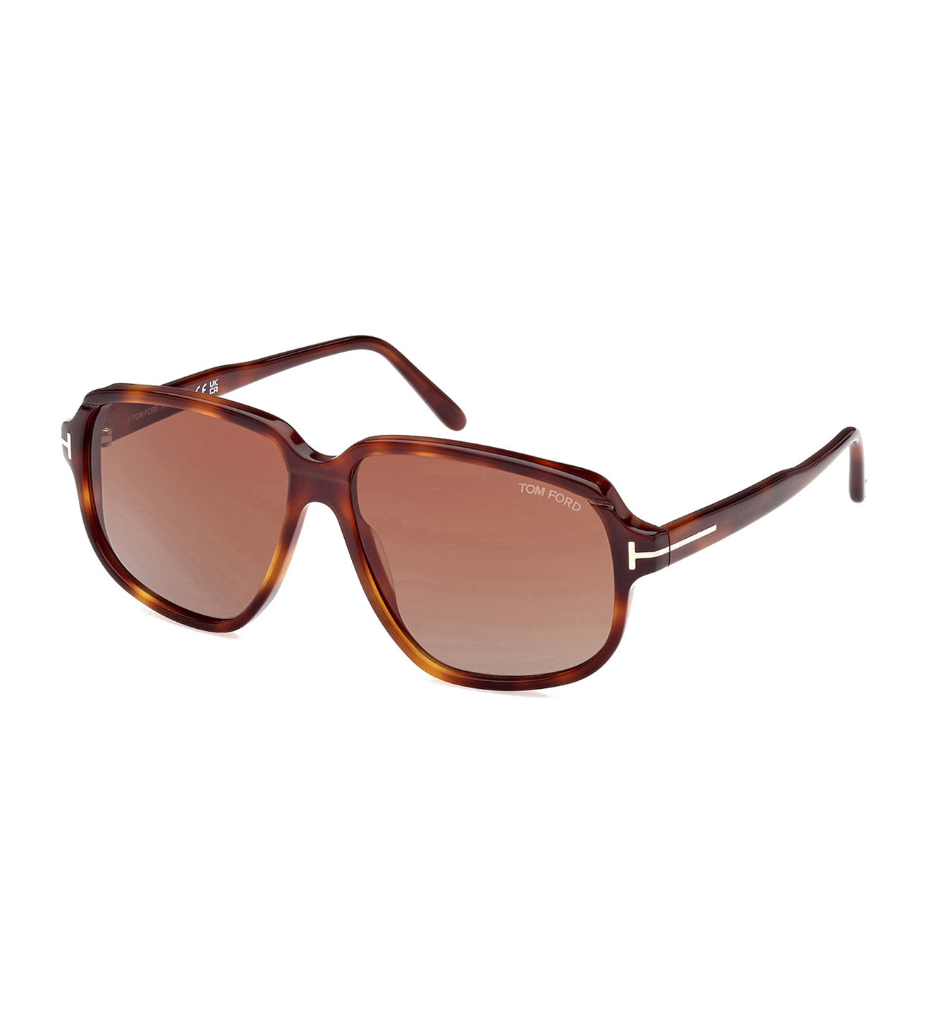 Tom Ford Men's Brown Pilot Sunglasses-zoom-2