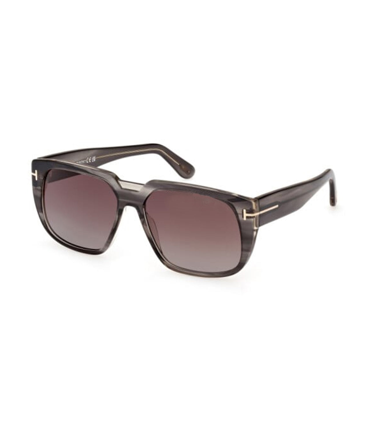 Tom Ford Unisex Brown Gradient Square Sunglasses-zoom-2