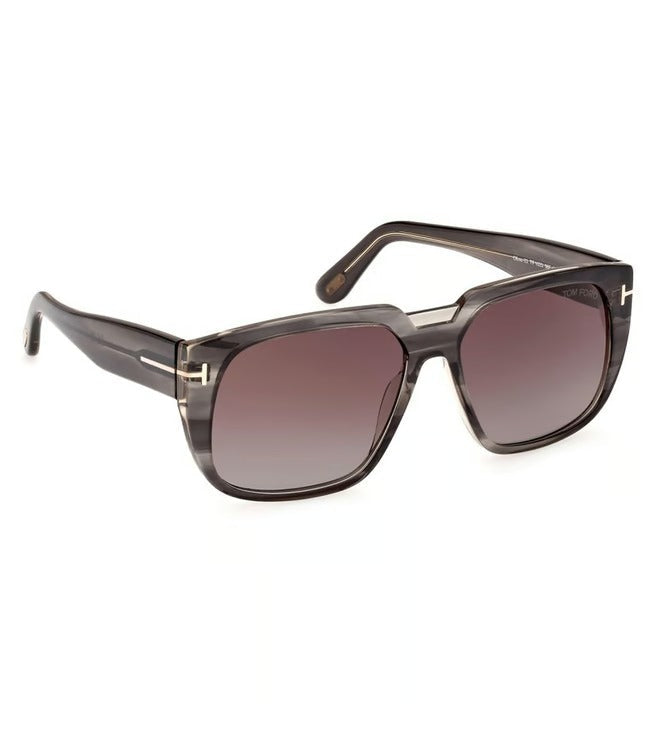 Tom Ford Unisex Brown Gradient Square Sunglasses-zoom-2